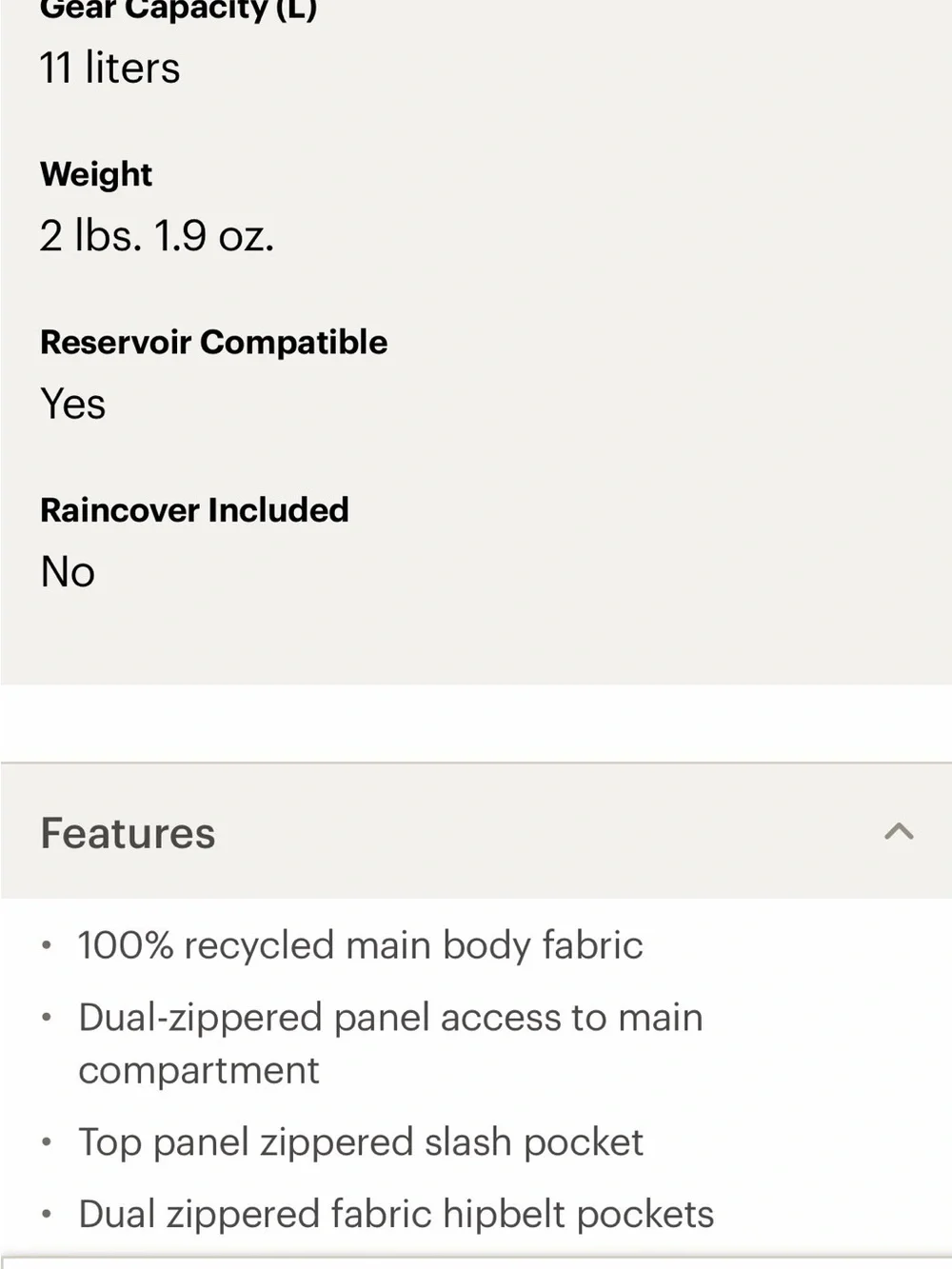 OSPREY compact daypack